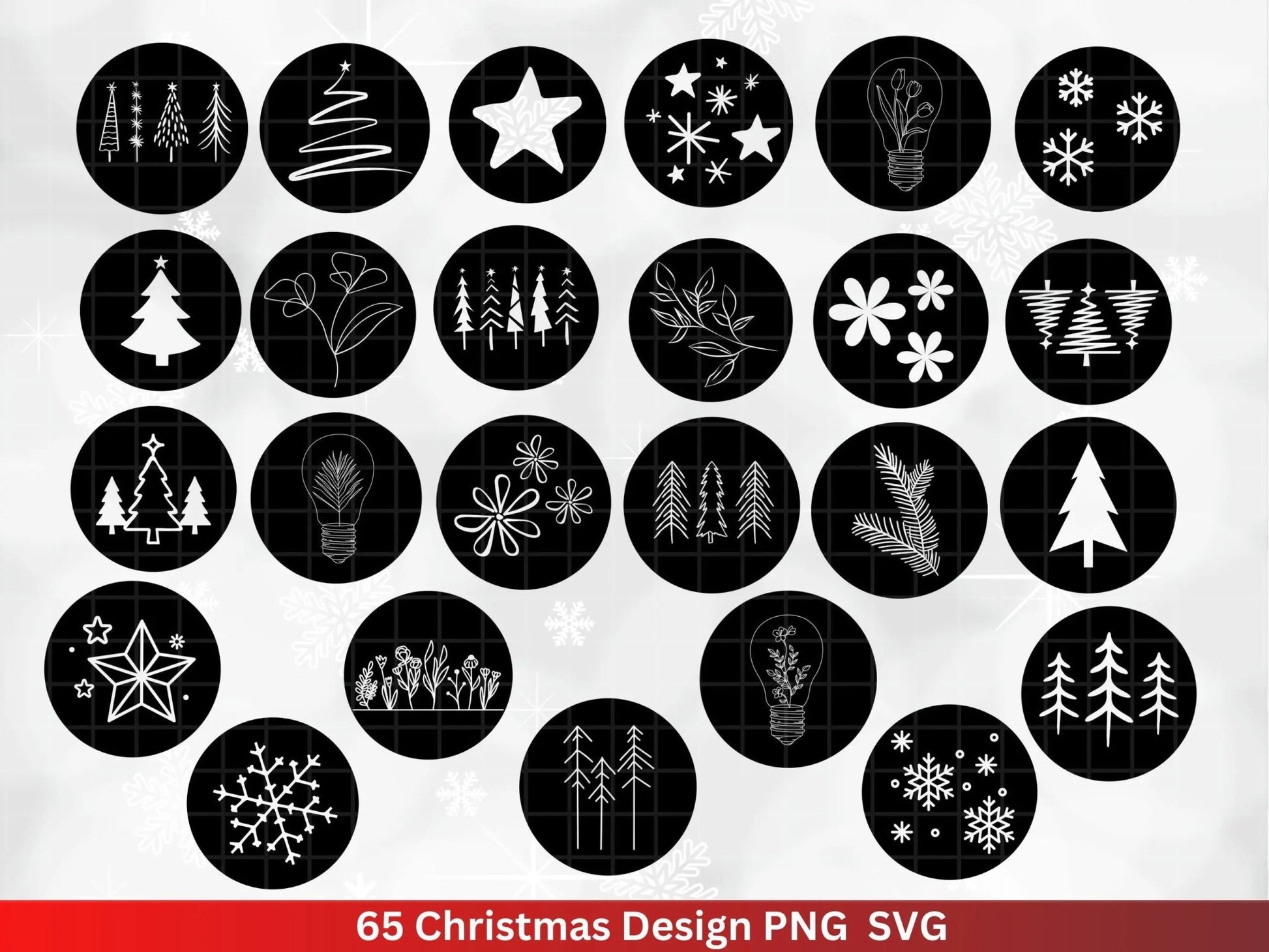 Weihnachten Plotterdatei Svg Png - Plotterdatei Advent- Weihnachtskugel svg - Silhouette Cricut Download - Frohe Weihnachten Bundle - EmidaDesign