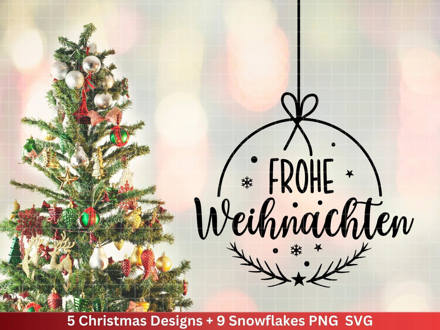 Weihnachten Plotterdatei Svg Png - Plotterdatei Hallo Winter - Schriftzüge Weihnachten deutsch - Silhouette Cricut Download - Clipart - EmidaDesign