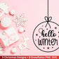 Weihnachten Plotterdatei Svg Png - Plotterdatei Hallo Winter - Schriftzüge Weihnachten deutsch - Silhouette Cricut Download - Clipart - EmidaDesign