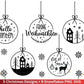 Weihnachten Plotterdatei Svg Png - Plotterdatei Hallo Winter - Schriftzüge Weihnachten deutsch - Silhouette Cricut Download - Clipart - EmidaDesign