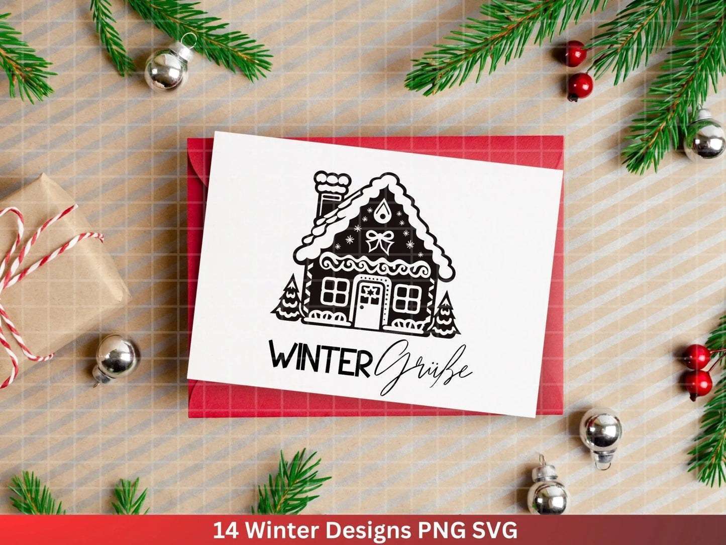 Weihnachten Plotterdatei Svg Png - Plotterdatei Hallo Winter - Schriftzüge Weihnachten deutsch - Silhouette Cricut Download - Weihnachten - EmidaDesign