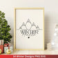 Weihnachten Plotterdatei Svg Png - Plotterdatei Hallo Winter - Schriftzüge Weihnachten deutsch - Silhouette Cricut Download - Weihnachten - EmidaDesign