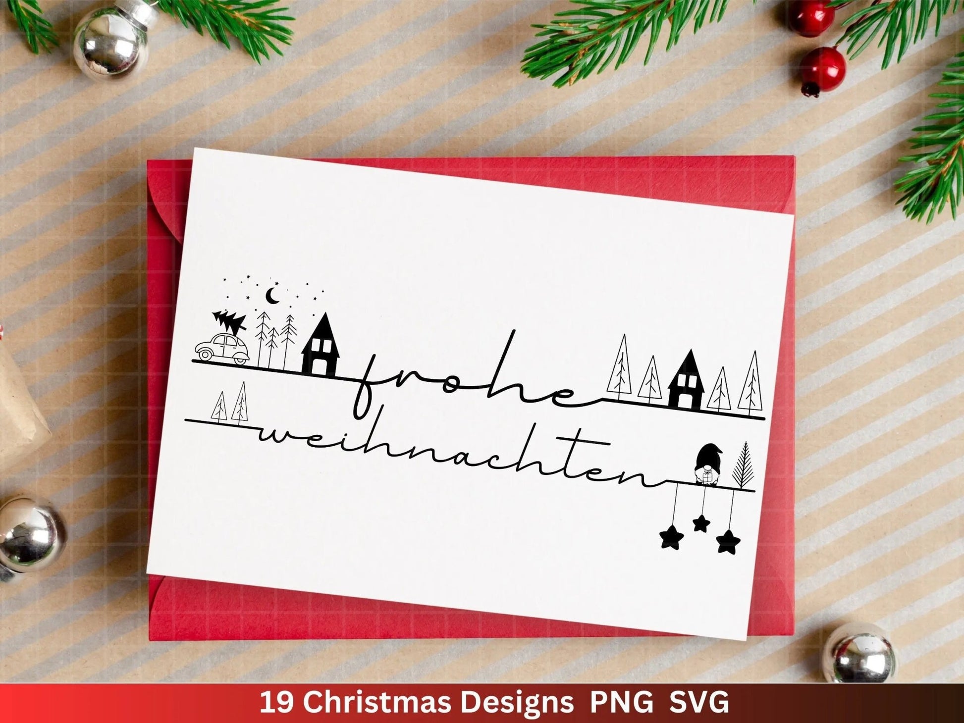 Weihnachten Plotterdatei Svg Png - Plotterdatei Home - Schriftzüge Weihnachten deutsch - Silhouette Cricut Download - Weihnachtsgeschenk - EmidaDesign