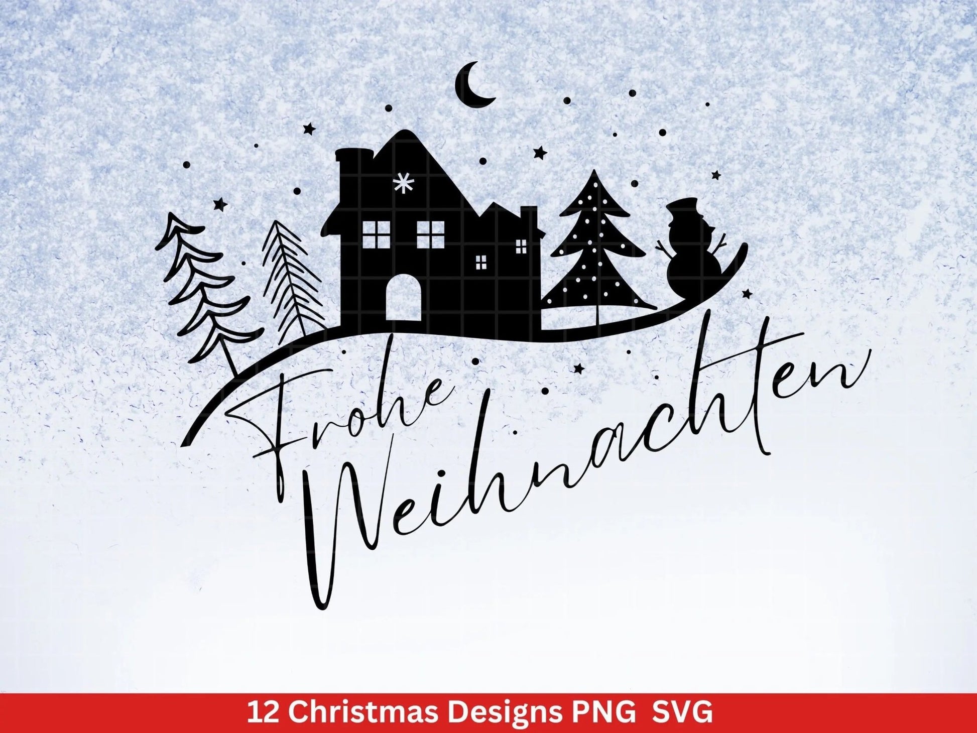 Weihnachten Plotterdatei Svg Png - Plotterdatei Home - Schriftzüge Weihnachten deutsch - Silhouette Cricut Download - Weihnachtsgeschenk - EmidaDesign