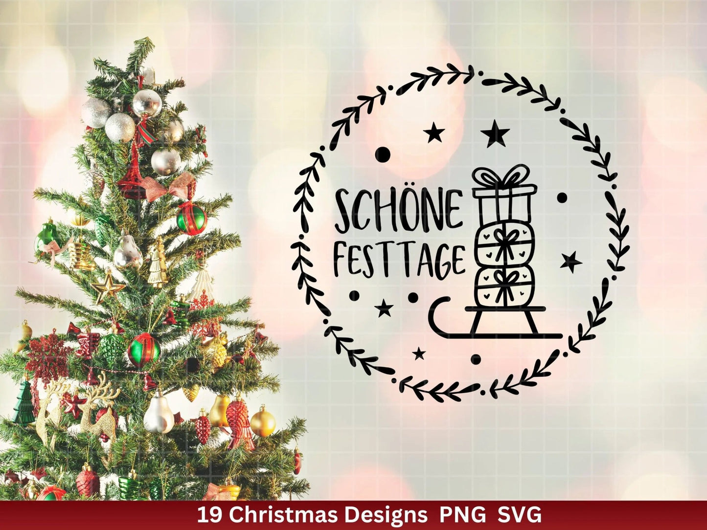 Weihnachten Plotterdatei Svg Png - Plotterdatei Home - Schriftzüge Weihnachten deutsch - Silhouette Cricut Download - Weihnachtsgeschenk - EmidaDesign