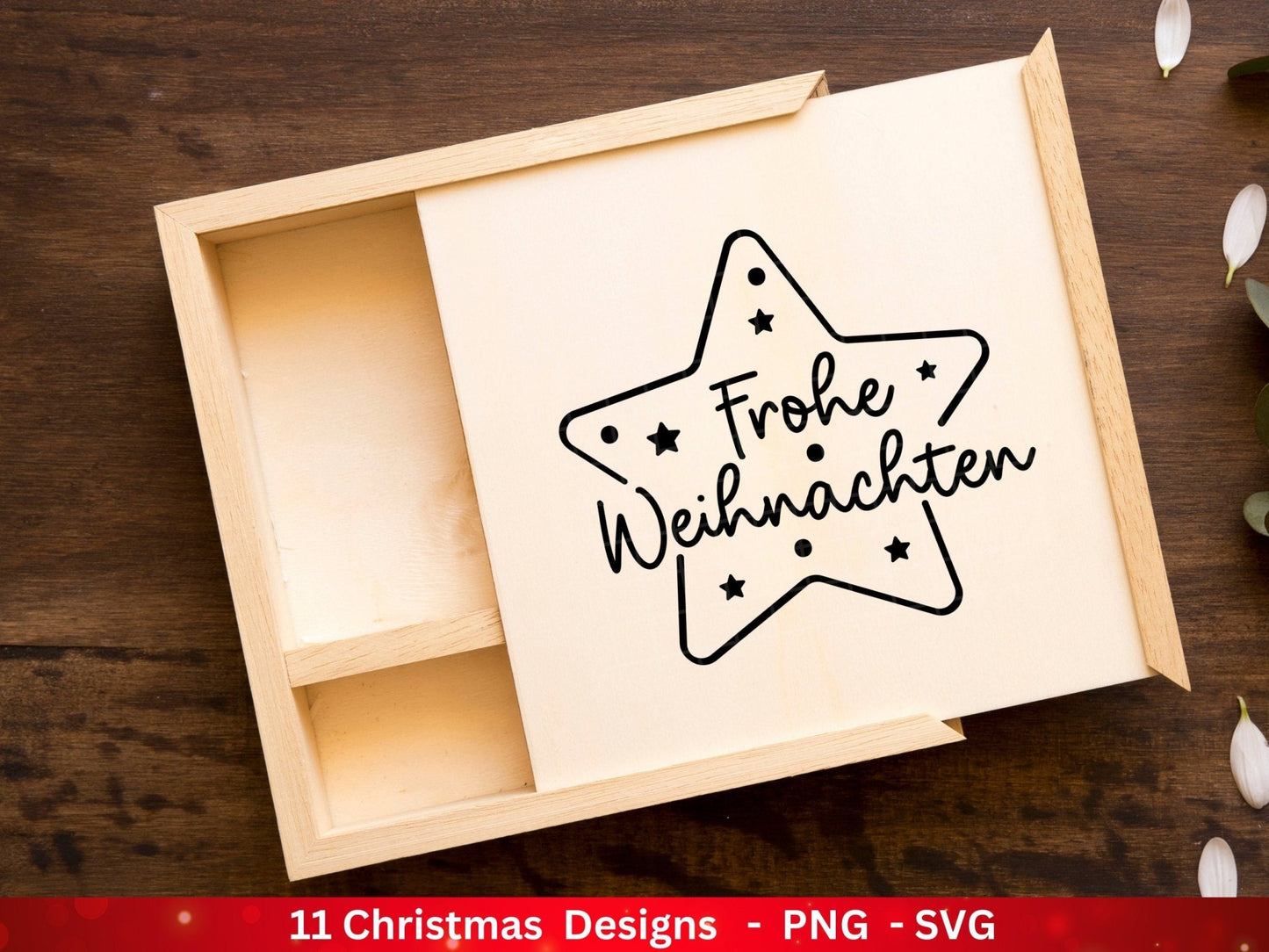 Weihnachten Plotterdatei Svg Png - Plotterdatei Home - Schriftzüge Weihnachten deutsch - Silhouette Cricut Download - Weihnachtshäuser - EmidaDesign