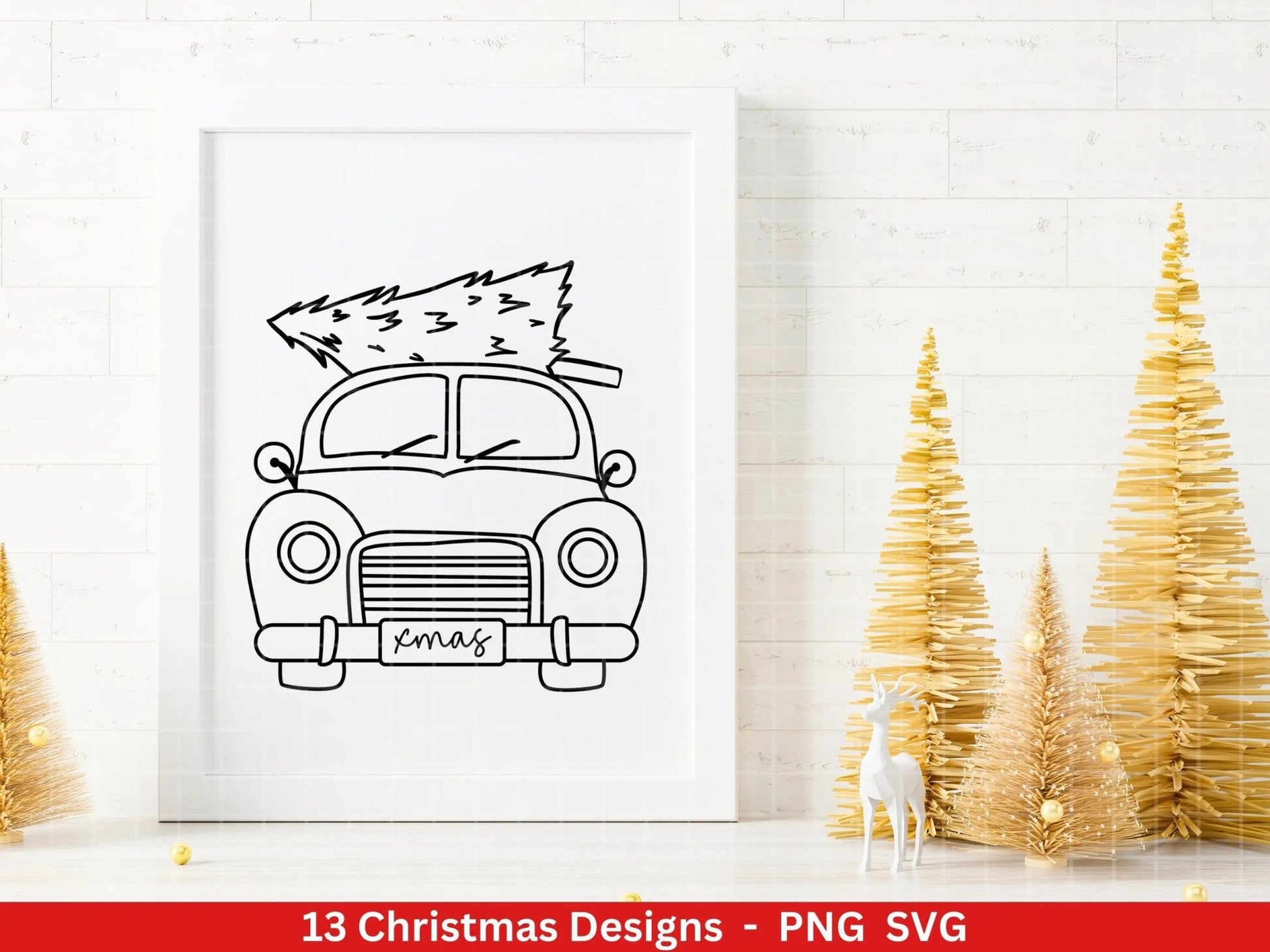 Weihnachten Plotterdatei Svg Png - Plotterdatei Home - Schriftzüge Weihnachten deutsch - Silhouette Cricut Download - Weihnachtshäuser - EmidaDesign