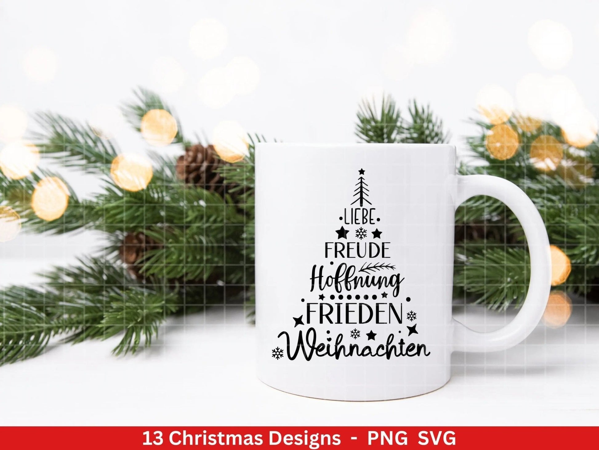 Weihnachten Plotterdatei Svg Png - Plotterdatei Home - Schriftzüge Weihnachten deutsch - Silhouette Cricut Download - Weihnachtshäuser - EmidaDesign