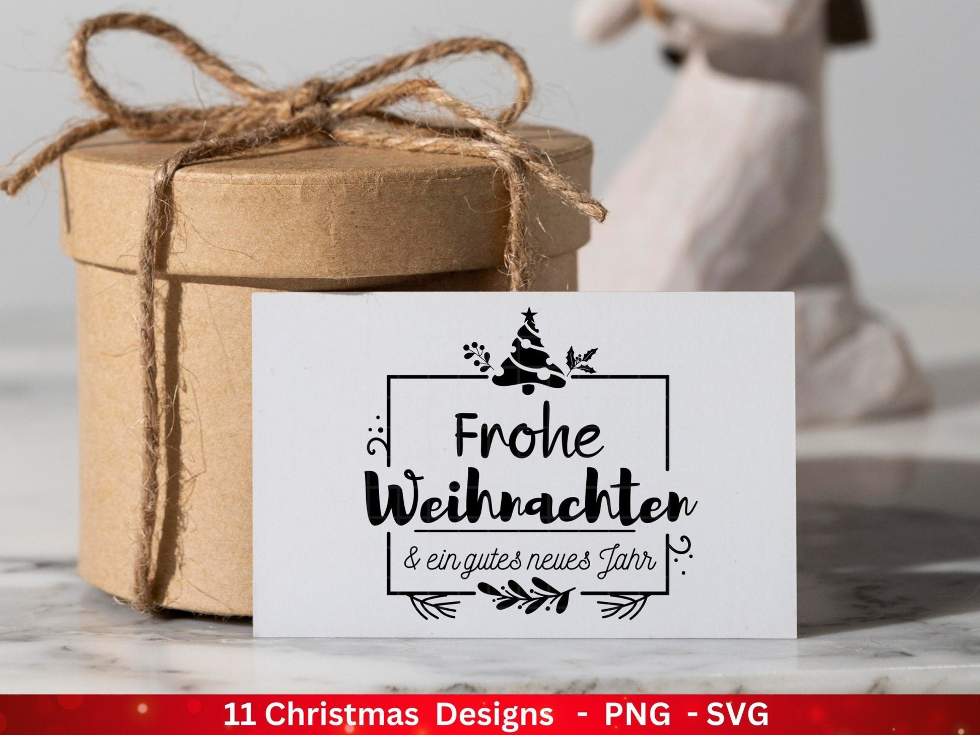 Weihnachten Plotterdatei Svg Png - Plotterdatei Home - Schriftzüge Weihnachten deutsch - Silhouette Cricut Download - Weihnachtshäuser - EmidaDesign