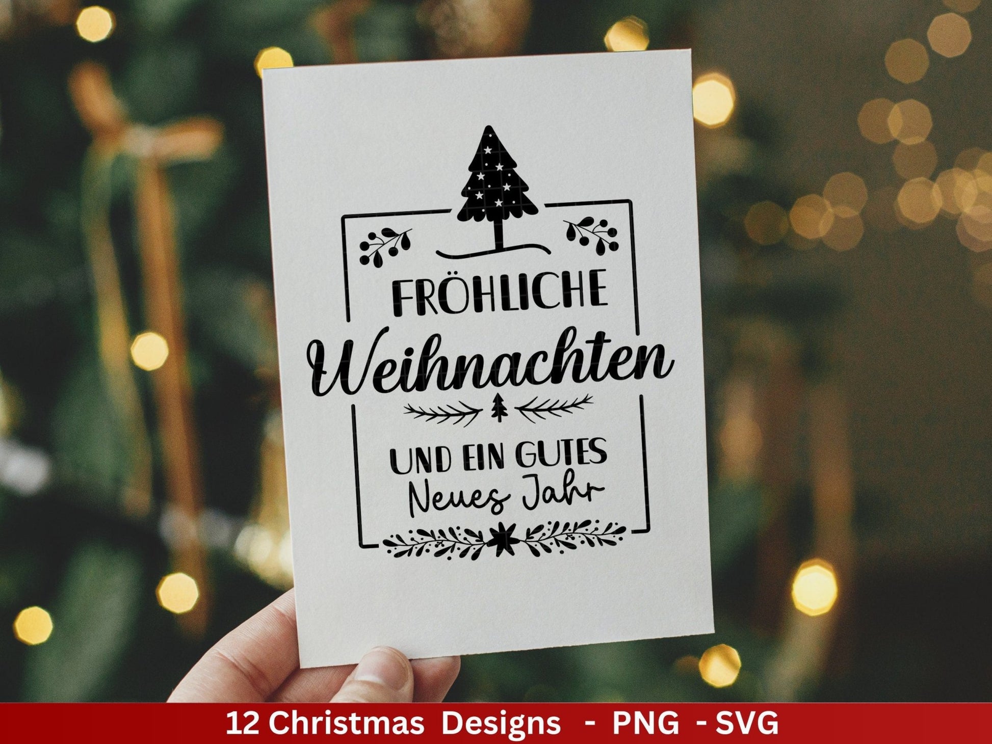 Weihnachten Plotterdatei Svg Png - Plotterdatei Home - Schriftzüge Weihnachten deutsch - Silhouette Cricut Download - Weihnachtshäuser - EmidaDesign