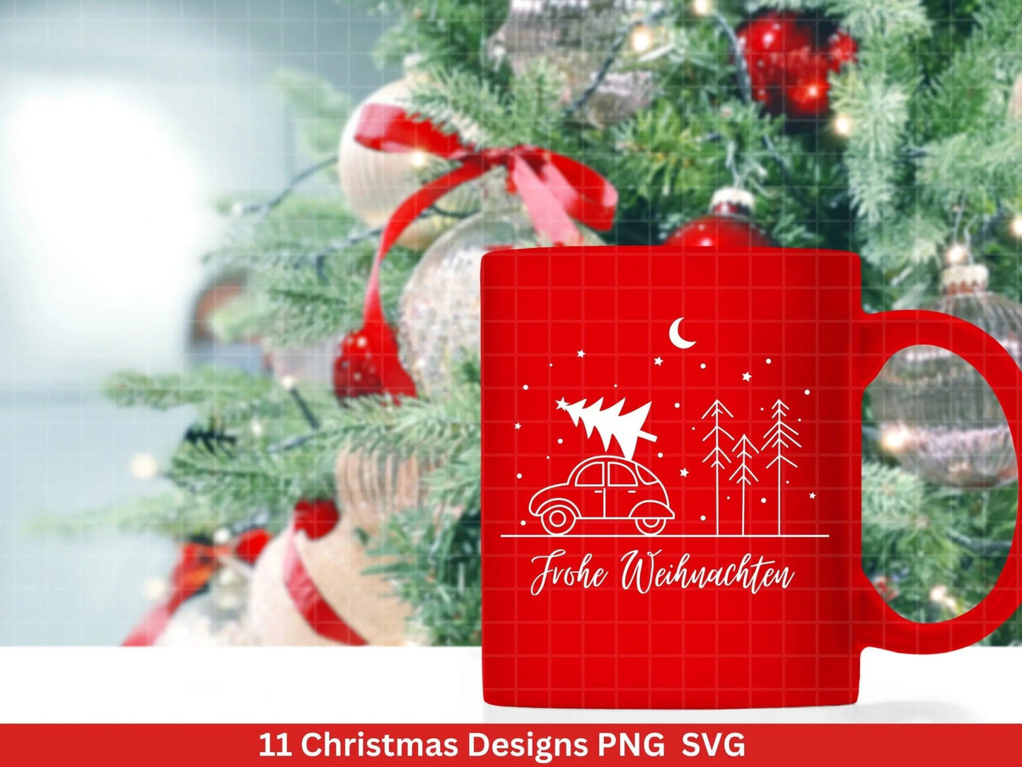 Weihnachten Plotterdatei Svg Png - Plotterdatei Home - Schriftzüge Weihnachten deutsch - Silhouette Cricut Download - Weihnachtshäuser - EmidaDesign