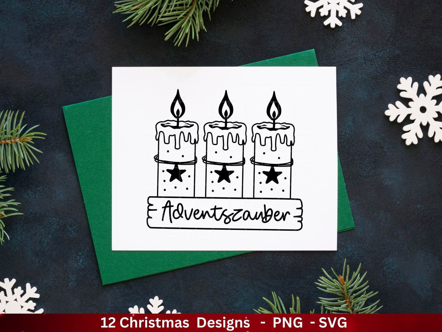 Weihnachten Plotterdatei Svg Png - Plotterdatei Home - Schriftzüge Weihnachten deutsch - Silhouette Cricut Download - Weihnachtshäuser - EmidaDesign