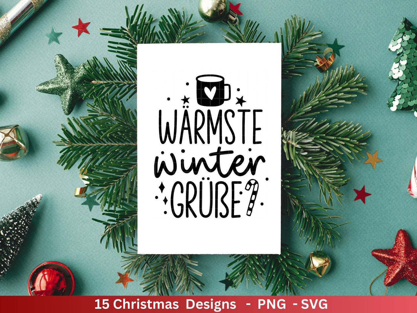 Weihnachten Plotterdatei Svg Png - Plotterdatei Home - Schriftzüge Weihnachten deutsch - Silhouette Cricut Download - Weihnachtshäuser - EmidaDesign