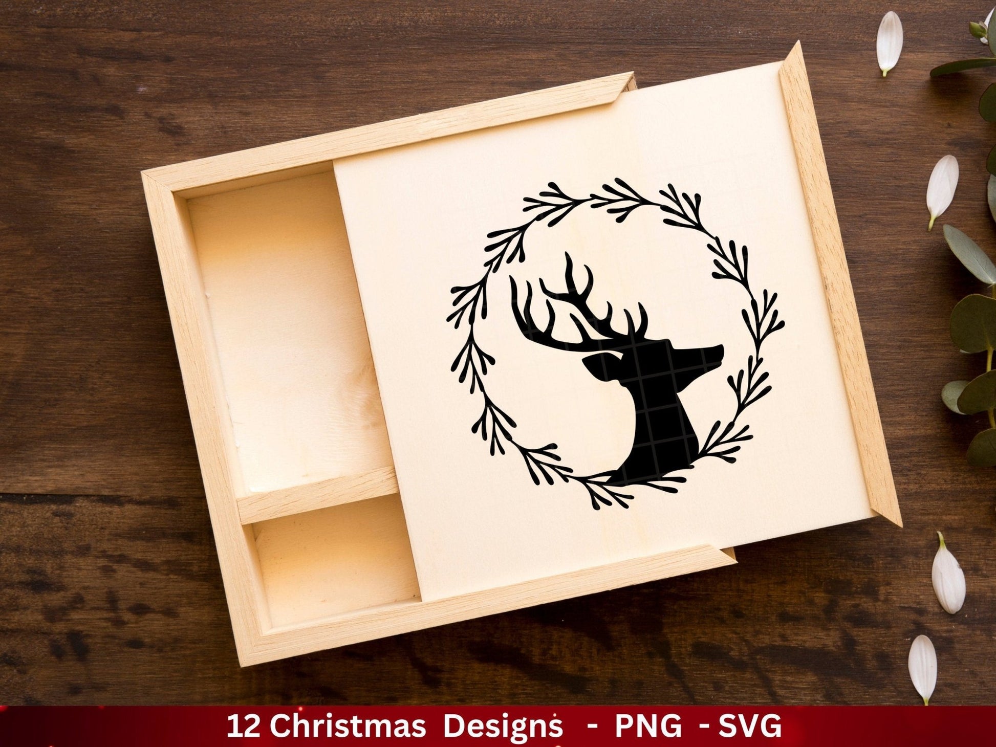 Weihnachten Plotterdatei Svg Png - Plotterdatei Home - Schriftzüge Weihnachten deutsch - Silhouette Cricut Download - Weihnachtshäuser - EmidaDesign