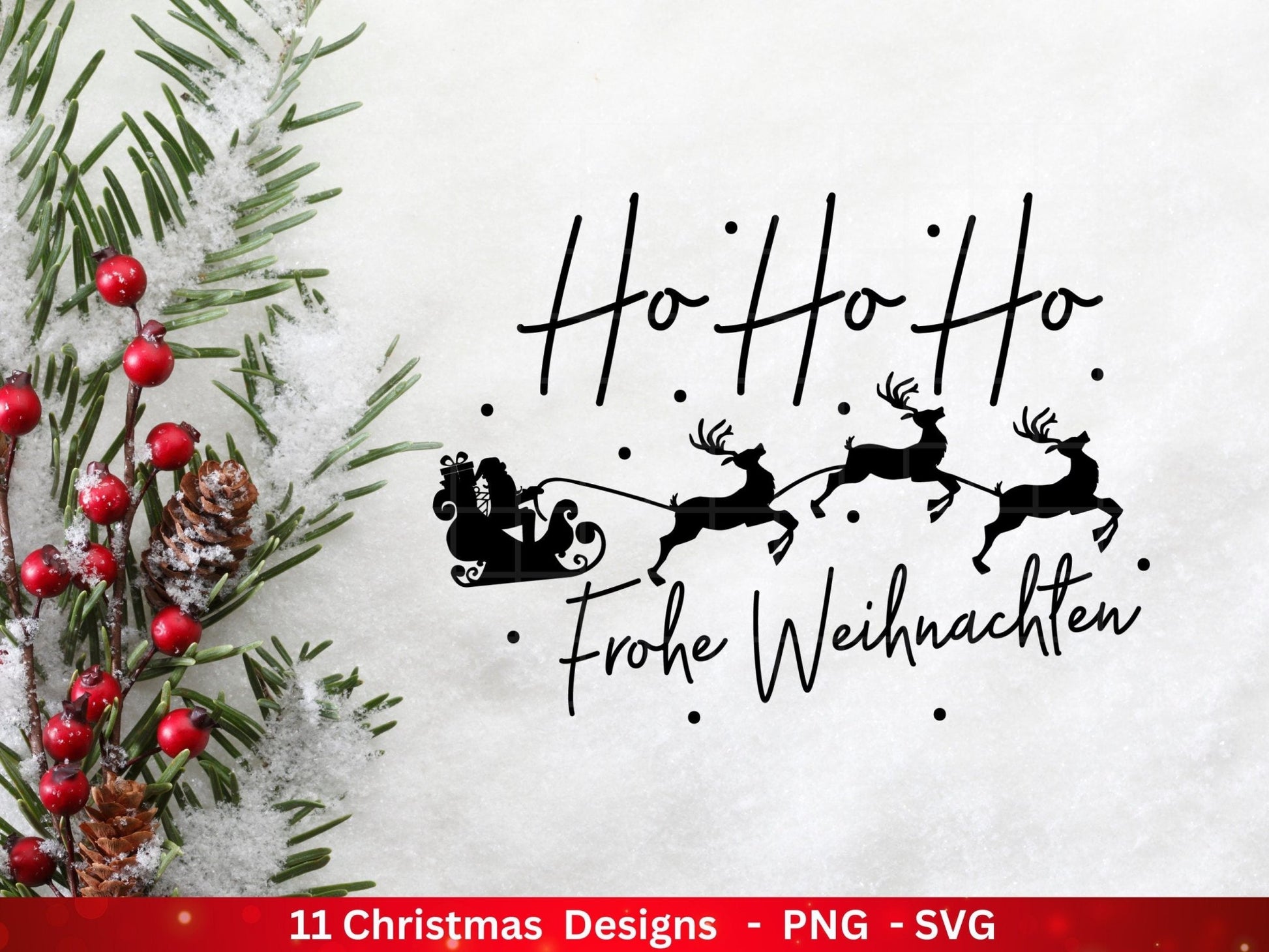 Weihnachten Plotterdatei Svg Png - Plotterdatei Home - Schriftzüge Weihnachten deutsch - Silhouette Cricut Download - Weihnachtshäuser - EmidaDesign