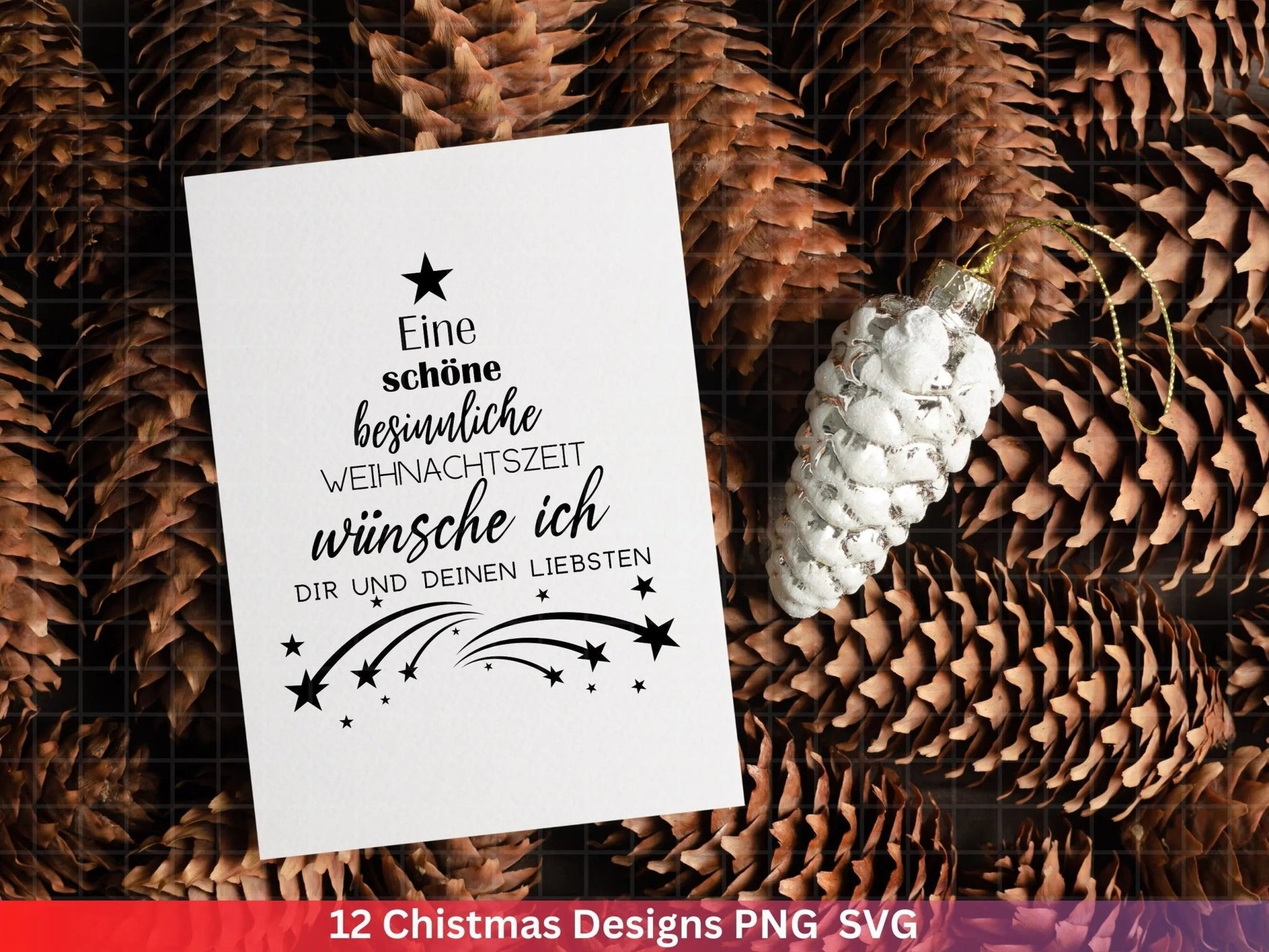 Weihnachten Plotterdatei Svg Png - Plotterdatei Home - Schriftzüge Weihnachten deutsch - Silhouette Cricut Download - Weihnachtshäuser - EmidaDesign