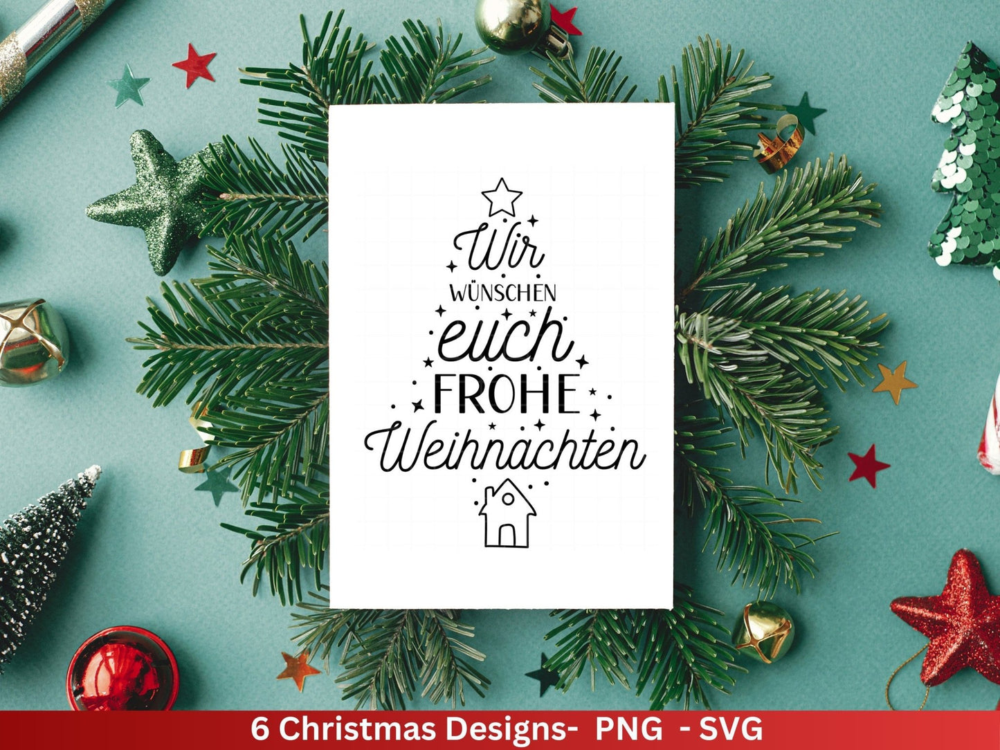 Weihnachten Plotterdatei Svg Png - Plotterdatei Home - Schriftzüge Weihnachten deutsch - Silhouette Cricut - Tannenbaum svg Geschenk - EmidaDesign