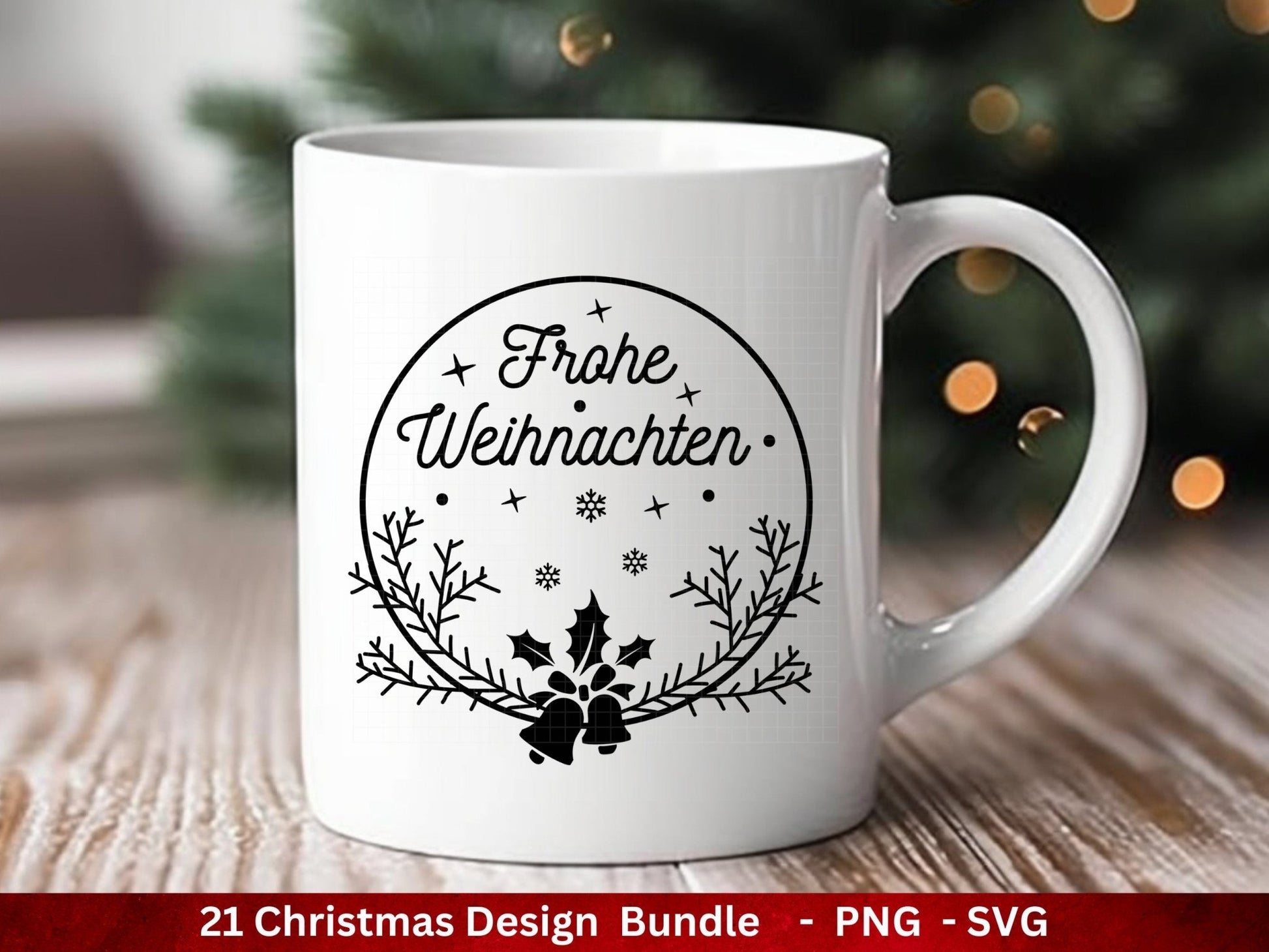 Weihnachten Plotterdatei Svg Png - Plotterdatei Tannenbaum - Schriftzüge Weihnachten deutsch - Silhouette Cricut - Frohe Weihnachten svg - EmidaDesign