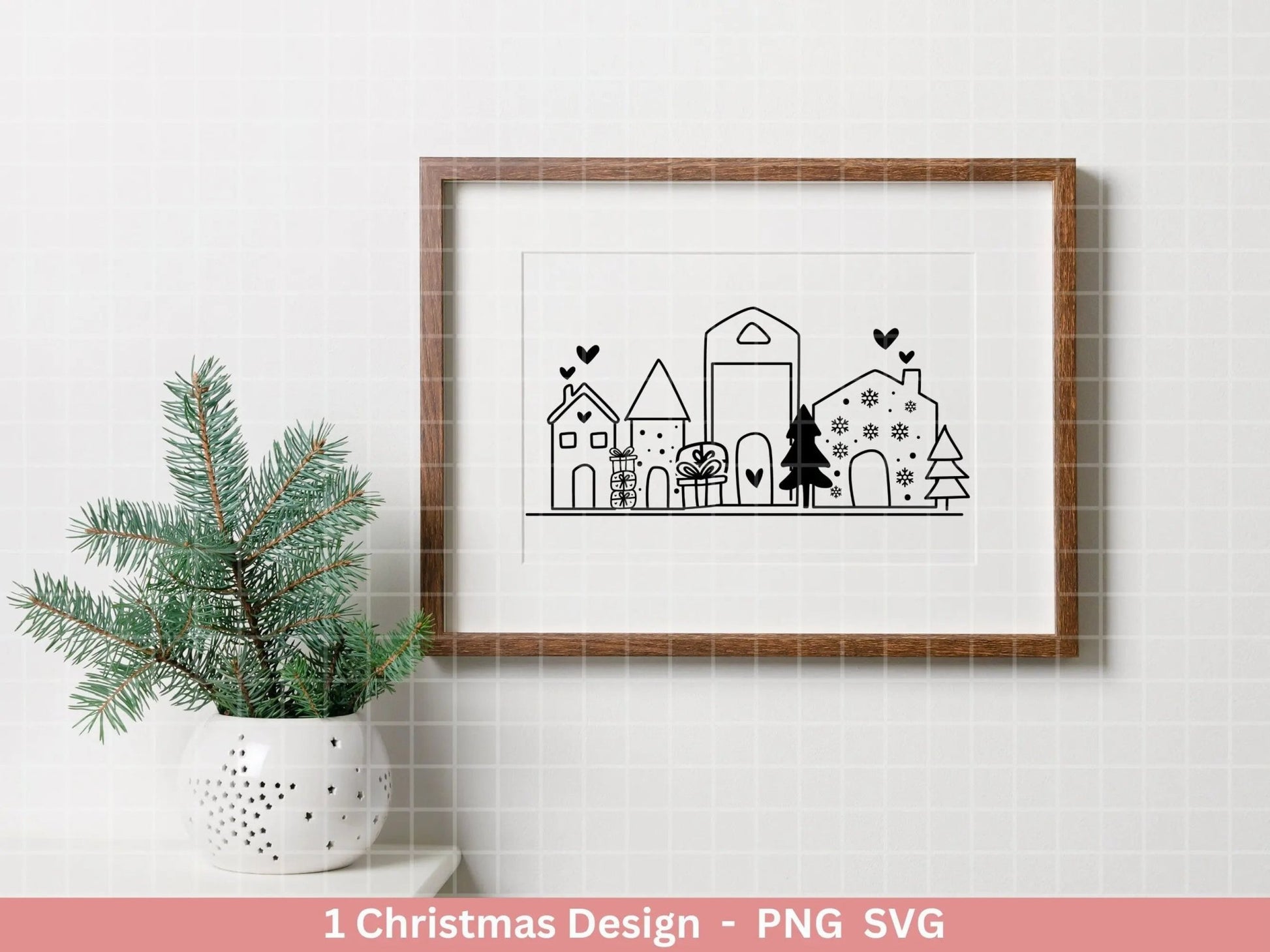 Weihnachten Plotterdatei Svg Png - Plotterdatei Weihnachten Auto - Schriftzüge Weihnachten deutsch - Silhouette Cricut Download - Tannebaum - EmidaDesign