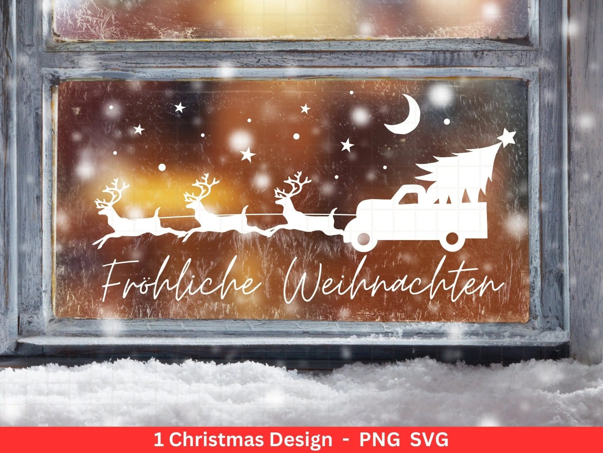 Weihnachten Plotterdatei Svg Png - Plotterdatei Weihnachten Auto - Schriftzüge Weihnachten deutsch - Silhouette Cricut Download - Tannebaum - EmidaDesign