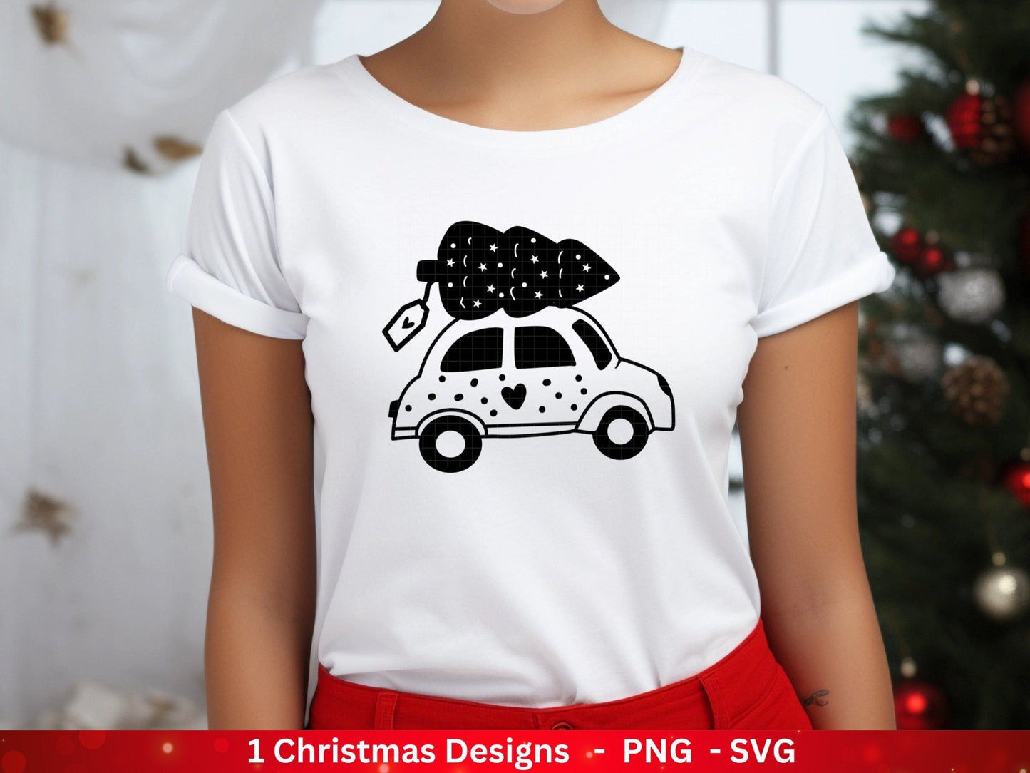 Weihnachten Plotterdatei Svg Png - Plotterdatei Weihnachten Auto - Schriftzüge Weihnachten deutsch - Silhouette Cricut Download - Tannebaum - EmidaDesign