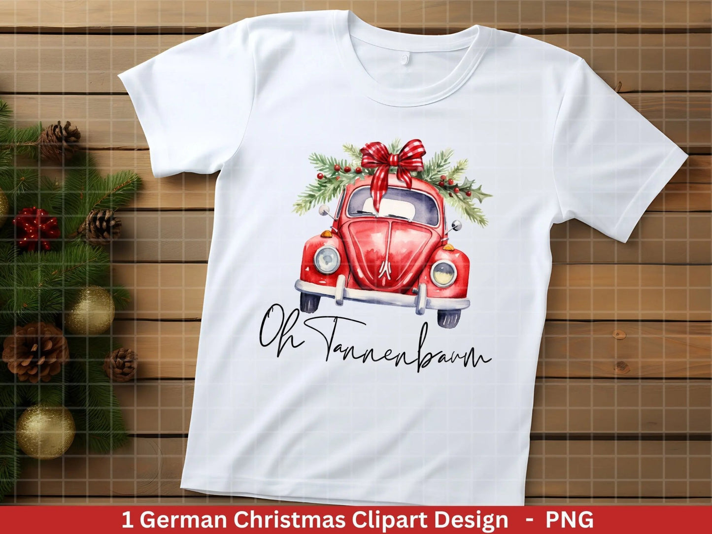 Weihnachten Plotterdatei Svg Png - Plotterdatei Weihnachten Auto - Schriftzüge Weihnachten deutsch - Silhouette Cricut Download - Tannebaum - EmidaDesign