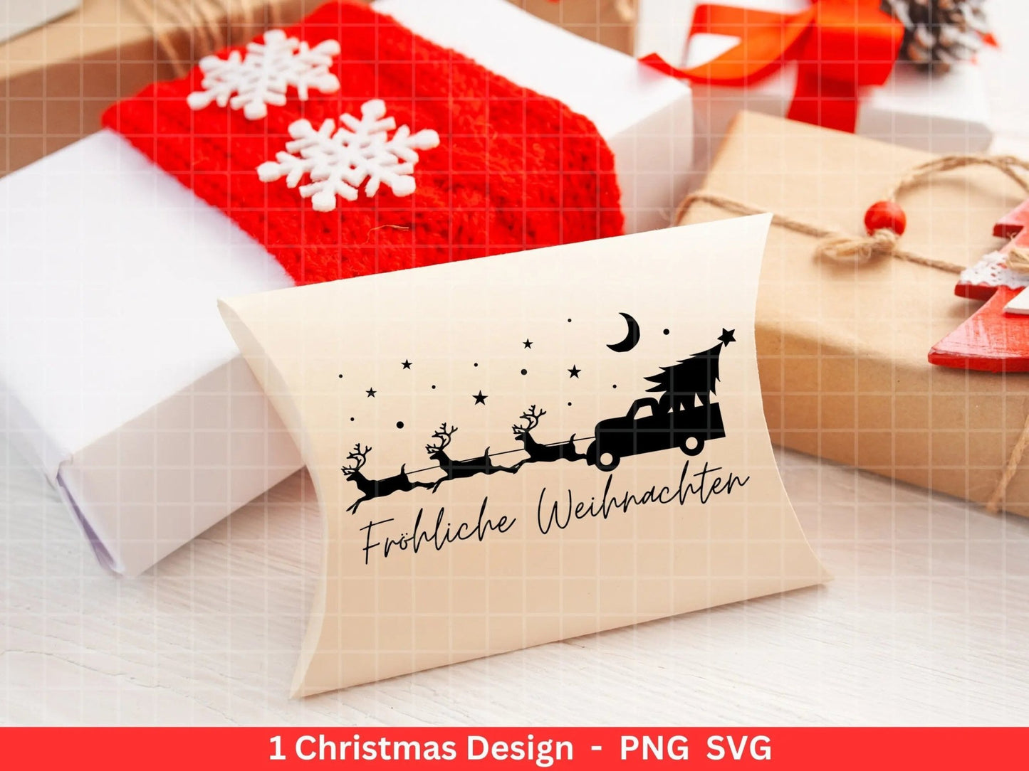 Weihnachten Plotterdatei Svg Png - Plotterdatei Weihnachten Auto - Schriftzüge Weihnachten deutsch - Silhouette Cricut Download - Tannebaum - EmidaDesign