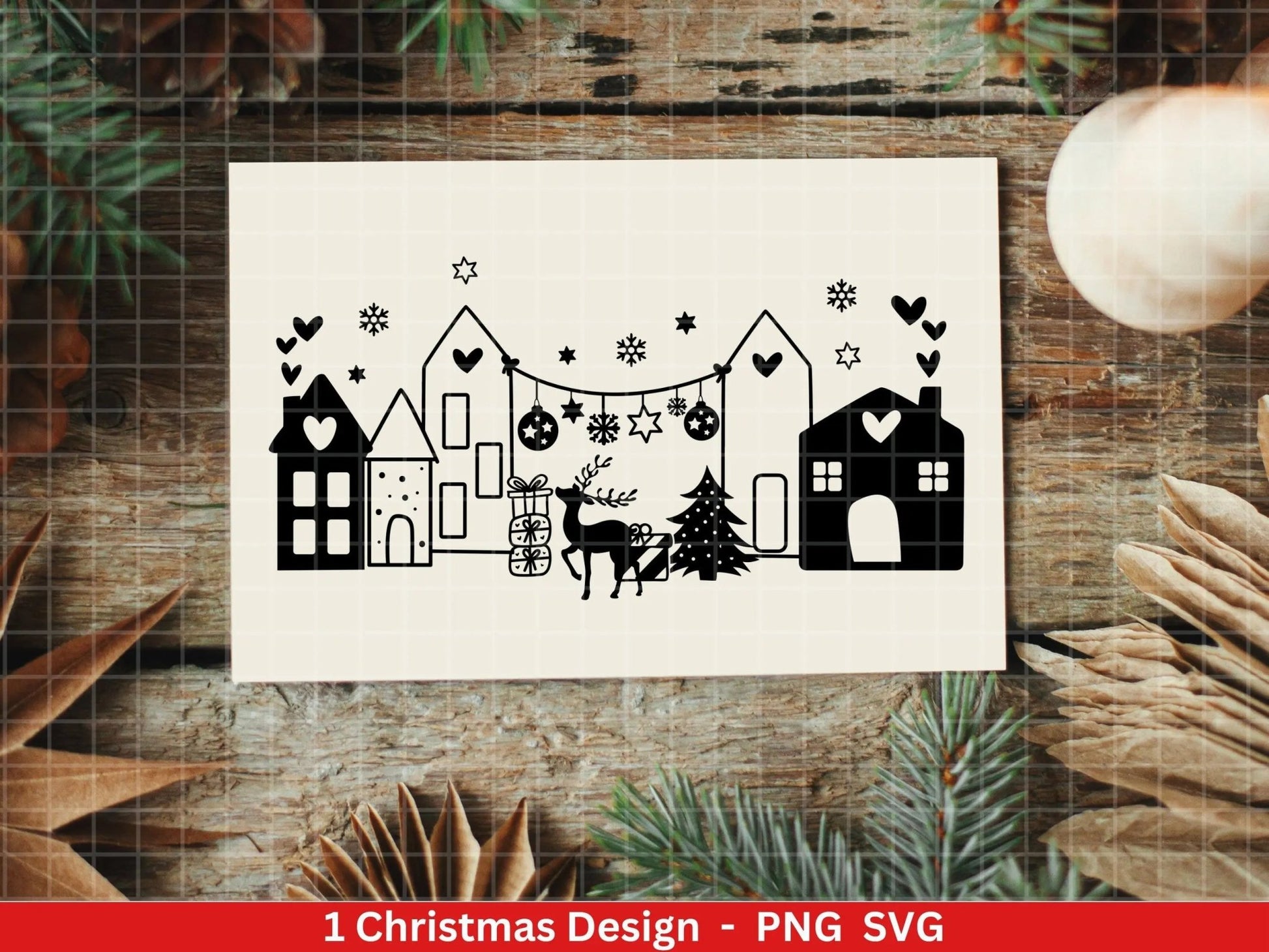 Weihnachten Plotterdatei Svg Png - Plotterdatei Weihnachten Auto - Schriftzüge Weihnachten deutsch - Silhouette Cricut Download - Tannebaum - EmidaDesign