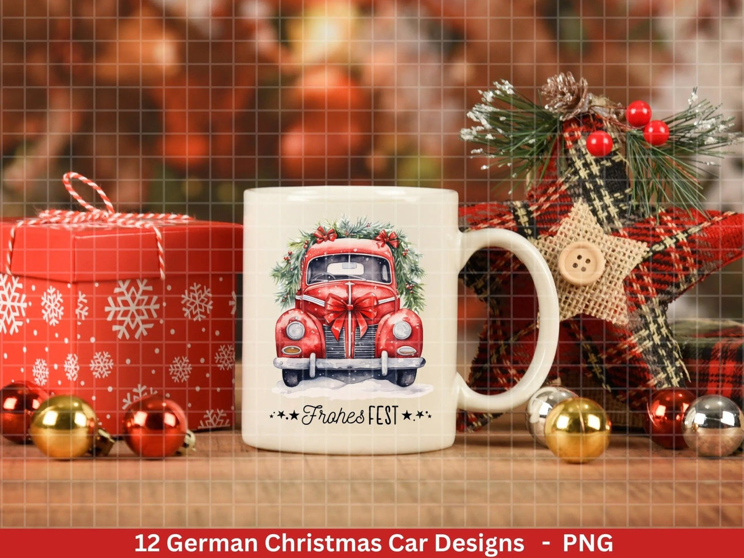 Weihnachten Plotterdatei Svg Png - Plotterdatei Weihnachten Auto - Schriftzüge Weihnachten deutsch - Silhouette Cricut Download - Tannenbaum - EmidaDesign