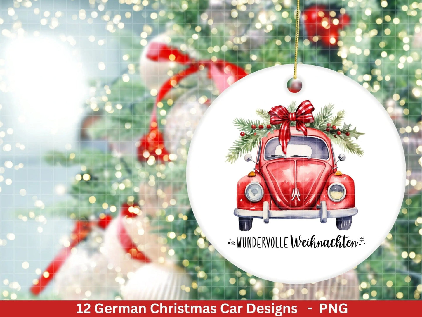 Weihnachten Plotterdatei Svg Png - Plotterdatei Weihnachten Auto - Schriftzüge Weihnachten deutsch - Silhouette Cricut Download - Tannenbaum - EmidaDesign