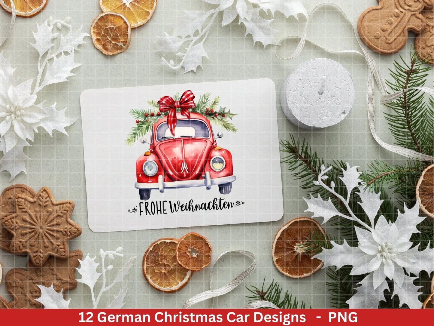 Weihnachten Plotterdatei Svg Png - Plotterdatei Weihnachten Auto - Schriftzüge Weihnachten deutsch - Silhouette Cricut Download - Tannenbaum - EmidaDesign