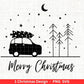 Weihnachten Plotterdatei Svg Png - Plotterdatei Weihnachten Auto - Schriftzüge Weihnachten - Silhouette Cricut Download - Merry Christmas - EmidaDesign