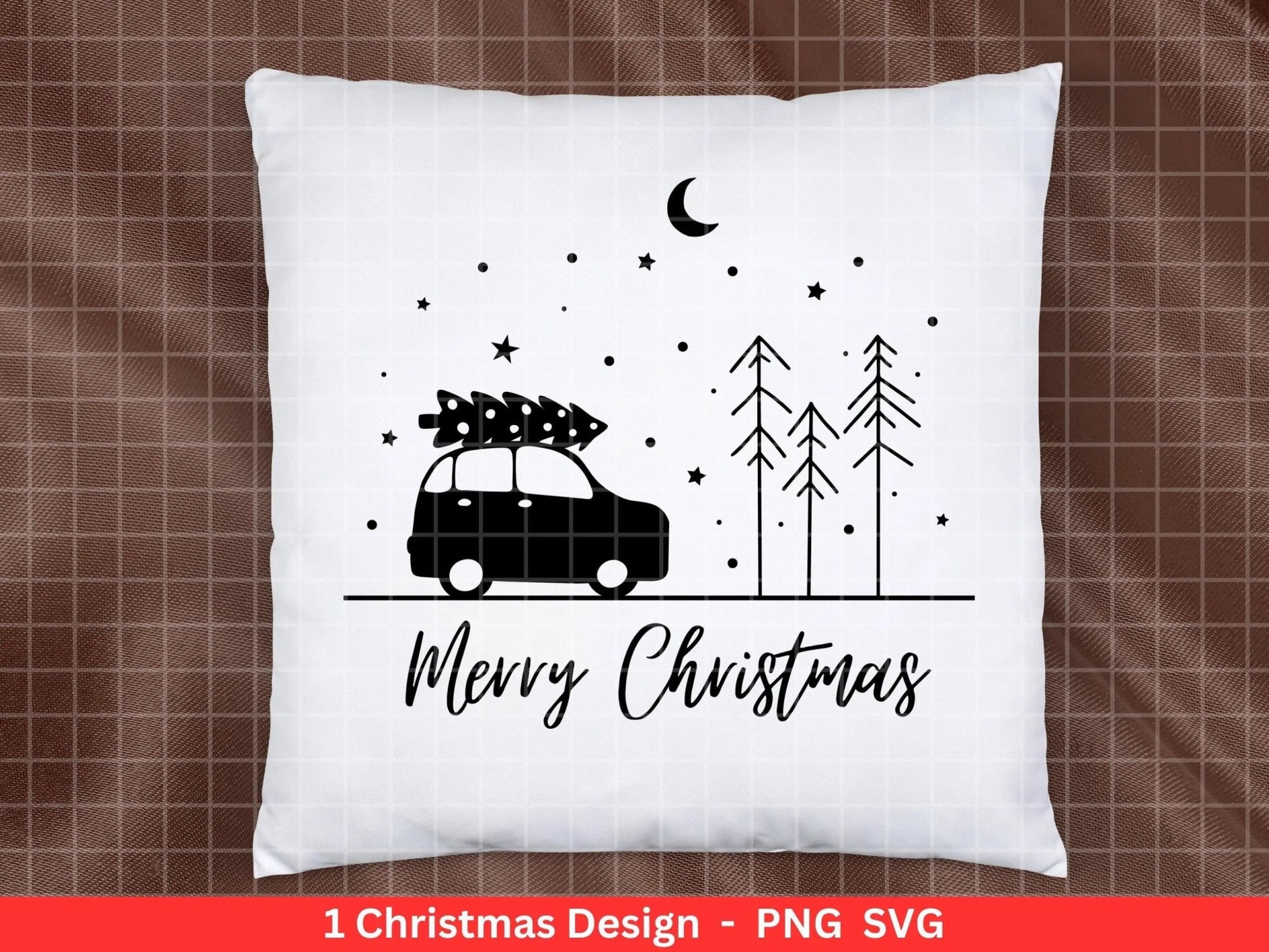 Weihnachten Plotterdatei Svg Png - Plotterdatei Weihnachten Auto - Schriftzüge Weihnachten - Silhouette Cricut Download - Merry Christmas - EmidaDesign