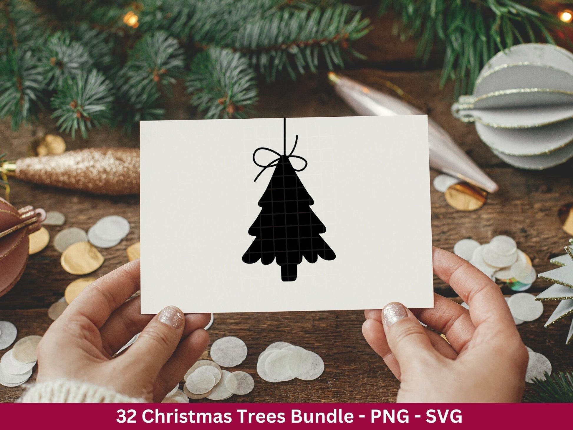 Weihnachtsbaum Plotterdateien Svg - Weihnachten Monogramm Vinyl Laserdatei - Weihnachten Svg - Tannenbaum Clipart - Weihnachten Svg - EmidaDesign