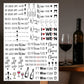 Wein Kerzen PDF Vorlage - Kerzen Tattoo Vorlage Wine not - Kerzen selbst gestalten - Kerzensticker zu Vino sag ich nie No - Wine Time Kerze - EmidaDesign